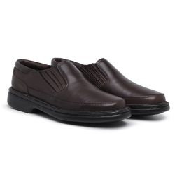 Sapato Masculino Conforto Em Couro Carneiro Legitimo Café - KRN SHOES | Calçados Casuais