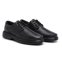 Sapato Masculino Conforto em Couro Carneiro Legitimo Preto - KRN SHOES | Calçados Casuais