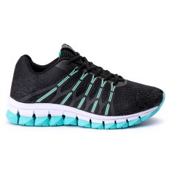 Tênis Esportivo Feminino Impact Turquesa - KRN SHOES | Calçados Casuais