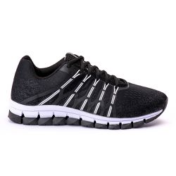 Tênis Esportivo Masculino Impact Preto - KRN SHOES | Calçados Casuais
