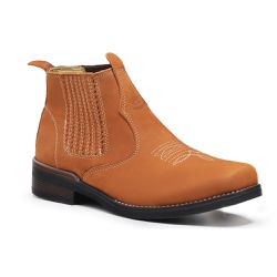 Botina Masculina Country Couro Legítimo Castor - KRN SHOES | Calçados Casuais