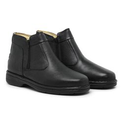 Botina Social Conforto Masculina Preto - KRN SHOES | Calçados Casuais