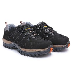 Tênis Adventure Masculino Couro Legítimo Preto - KRN SHOES | Calçados Casuais