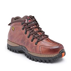 Tênis Adventure Couro Legítimo Pinhão - KRN SHOES | Calçados Casuais
