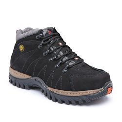 Tênis Adventure Couro Legítimo Preto - KRN SHOES | Calçados Casuais