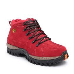 Tênis Adventure Couro Legítimo Vermelho - KRN SHOES | Calçados Casuais