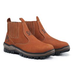 Botina Masculina Couro Legítimo Castor - KRN SHOES | Calçados Casuais