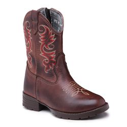 Bota Texana Infantil Couro Legitimo Marrom - KRN SHOES | Calçados Casuais