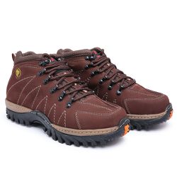 Tênis Adventure Couro Legítimo Café - KRN SHOES | Calçados Casuais