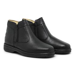 Botina Social Conforto Masculina Preta - KRN SHOES | Calçados Casuais