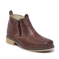 Botina Masculina Country Couro Legítimo Marrom - KRN SHOES | Calçados Casuais