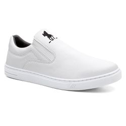 Tênis Slip On Branco Masculino - KRN SHOES | Calçados Casuais