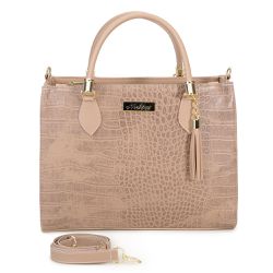 Bolsa Feminina Haldrys Nude - KRN SHOES | Calçados Casuais