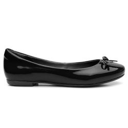 Sapatilha Feminina Bico Fino Sintético Preto - KRN SHOES | Calçados Casuais