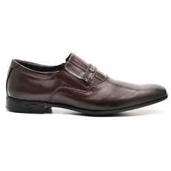 Sapato Social Masculino em Couro Legitimo Soft Café - KRN SHOES | Calçados Casuais