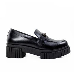 Sapato Mocassim Feminino Loafer Rayssa Preto - KRN SHOES | Calçados Casuais