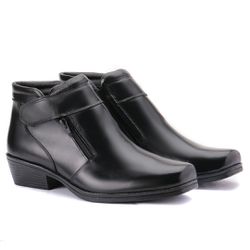 Bota Social Masculina Jungle Velcro Preto - KRN SHOES | Calçados Casuais