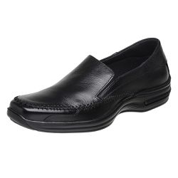 Sapato Masculino Conforto Sider em Couro Legítimo Preto - KRN SHOES | Calçados Casuais