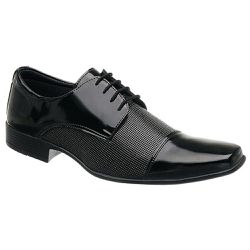 Sapato Social Masculino Clássico Verniz Couro Sintético Preto - KRN SHOES | Calçados Casuais