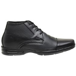 Sapato Masculino Conforto Casual em Couro Legítimo Preto - KRN SHOES | Calçados Casuais