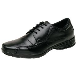 Sapato Masculino Conforto em Couro Legítimo Preto - KRN SHOES | Calçados Casuais