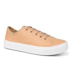 Tênis Casual Feminino Leve Confortável Nude - KRN SHOES | Calçados Casuais