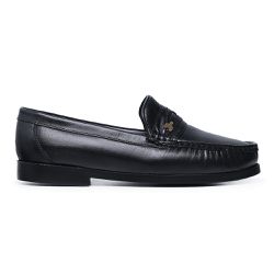 Mocassim Casual Masculino Couro Legítimo Preto - KRN SHOES | Calçados Casuais