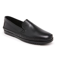 Mocassim Casual Masculino Couro Legítimo Preto - KRN SHOES | Calçados Casuais