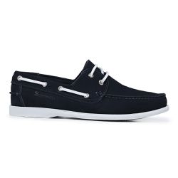 Mocassim Dockside Casual Masculino Couro Legítimo Azul Marinho - KRN SHOES | Calçados Casuais