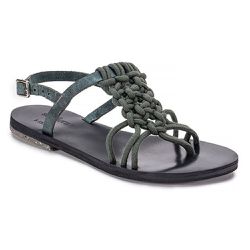 Sandália Feminina Rasteira Maranta Floresta - KRN SHOES | Calçados Casuais