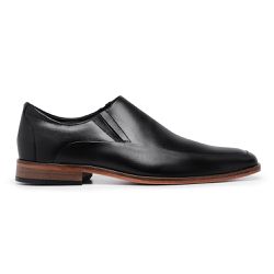Sapato Social Masculino Elástico 100% Couro Legítimo Latego Preto - KRN SHOES | Calçados Casuais