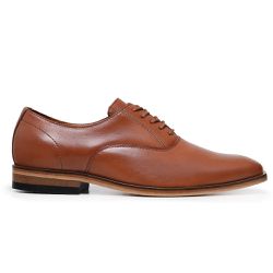 Sapato Social Masculino Martin Couro Legítimo Latego Caramelo - KRN SHOES | Calçados Casuais