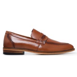 Sapato Social Masculino Roy Couro Legítimo Latego Caramelo - KRN SHOES | Calçados Casuais