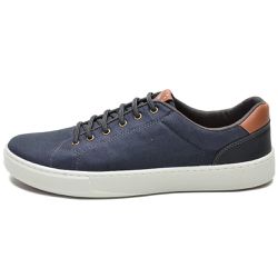 Sapatênis Casual Masculino Calce Fácil Em Lona Marinho - KRN SHOES | Calçados Casuais