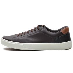 Sapatênis Casual Masculino Calce Fácil Em Sintético Marrom - KRN SHOES | Calçados Casuais