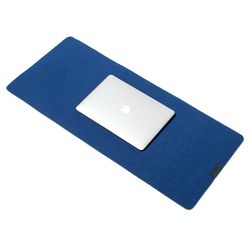 Desk Pad MAX 90x40cm em Feltro Azul - DESK90X40FEL... - BULLPAD