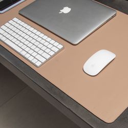 Deskpad Bullpad 70x40cm Marfim - 70x40couromarfim - BULLPAD