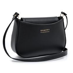 Bolsa Feminina Pequena Tiracolo Preto Dhaffy - 310... - DHAFFY