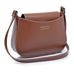 Bolsa Feminina Pequena Tiracolo Caramelo Dhaffy - ... - DHAFFY