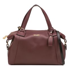 Bolsa Feminina Dhaffy Báu Grande Vinho - mala06 - DHAFFY