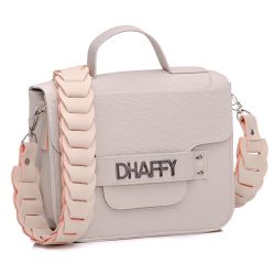 Bolsa Feminina Branca Alça Artesanal Trançada - 42... - DHAFFY