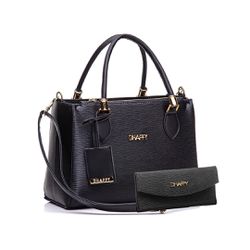 Kit de Bolsa Feminina Lorena com Carteira Preto Dh... - DHAFFY