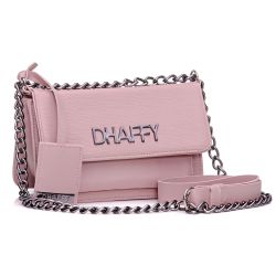 Bolsa Feminina Rosa Alça de corrente Dhaffy - rrer... - DHAFFY