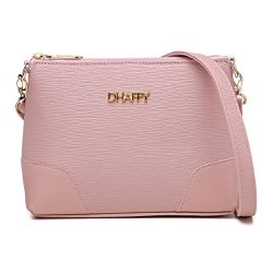 Bolsa Feminina Pequena Transversal Ajustável Rosa... - DHAFFY