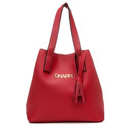 Bolsa Feminina Grande, Alça de Ombro/Mão Vermelha ... - DHAFFY