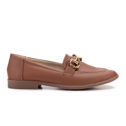 Mocassim Loafer Feminino Caramelo Confortável - l... - DHAFFY