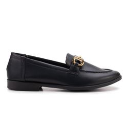 Mocassim Loafer Feminino Preto Confortável - loafe... - DHAFFY