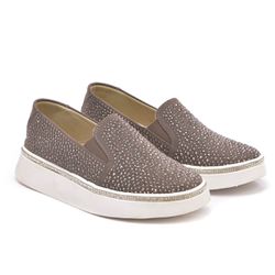 Slip On Feminino com Brilho Cinza - slipbri11 - DHAFFY