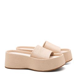 Tamanco Flatform Feminino Palha - Tamanpalha - DHAFFY