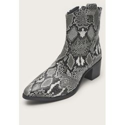 Bota Feminina Western Snake Cano Médio Dhaffy - w... - DHAFFY